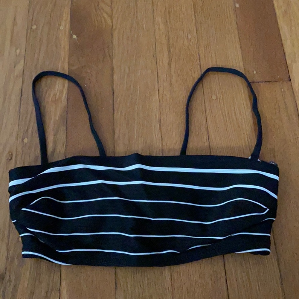 Vitamin A Mila Striped Bikini Top